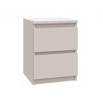 Comodino top e shop MALWA M2 KASZMIR — 2 cassetti, truciolare, cashmere, 300×300×400 mm