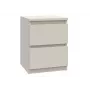 Comodino top e shop MALWA M2 KASZMIR — 2 cassetti, truciolare, cashmere, 300×300×400 mm