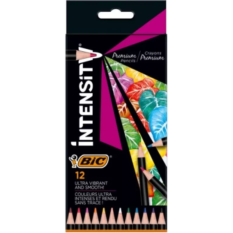 Matite colorate BIC Intensity 12 colori 951844