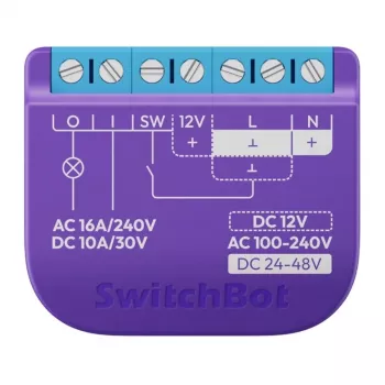 Interruttore relè smart SwitchBot Relay W5502300 contatto pulito per il controllo remoto di dispositivi cablati