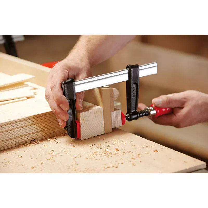 Morsetto a vite a F BESSEY TPN20BE 20 cm alluminio nero rosso