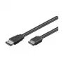 Wentronic Goobay cavo HDD eSATA 1,5 Gbit/s / 3 Gbit/s / 6 Gbit/s, nero, 0,5 m – connettore maschio SATA tipo L > connettore maschio eSATA tipo I (93246)