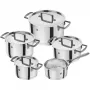 Zwilling BELLASERA set di pentole 5 pezzi, acciaio inox 18/10 (71160-005-0)