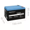 Batteria ricaricabile LiFePO4 QOLTEC 10Ah 12,8V 128Wh con BMS integrato