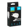 Caricabatterie USB IBOX ILUC42W 42W (max 33W), 1×USB-C PD3.0, 1×USB-A QC3.0, 100–240V, bianco
