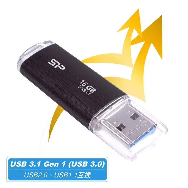 Chiavetta USB SILICON POWER Blaze B02 16 GB USB Type-A 3.2 Gen 1 (SP016GBUF3B02V1K) nero
