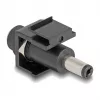 Modulo Keystone DeLOCK DC 5,5 x 2,1 mm connettore femmina su DC 5,5 x 2,5 mm connettore maschio nero