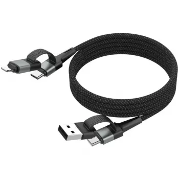 Ansmann cavo magnetico USB-A o USB-C a Lightning - cavo - digitale/dati
