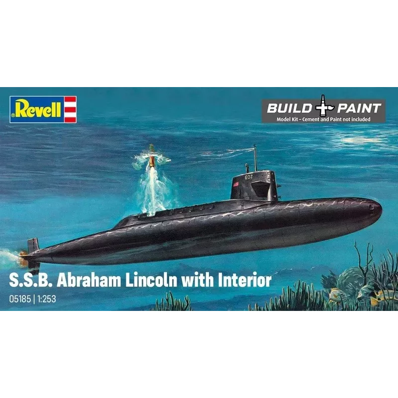 Modello in plastica nave REVELL S.S.B. Abraham Lincoln scala 1/253 kit