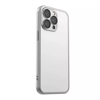 Custodia protettiva Joyroom JR-15Q2 grigio opaco per iPhone 15 Pro, custodia sottile con aperture precise
