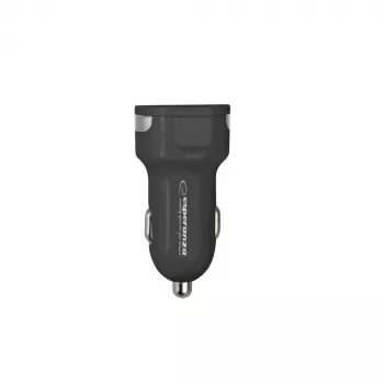 Caricabatterie da auto ESPERANZA EZ110 nero – ingresso 12–24 V, 2× USB-A 2,1 A, Quick Charge 3.0, 36 W