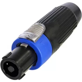 Neutrik connettore maschio per cavo, nero, 4 poli (NLT4FXX-BAG)