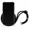 Lookabe Necklace Snake Edition custodia per telefono per iPhone XR, argento/nero