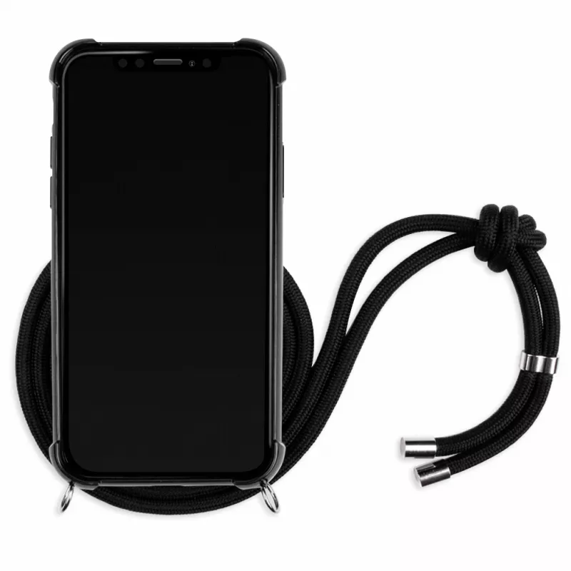 Lookabe Necklace Snake Edition custodia per telefono per iPhone XR, argento/nero