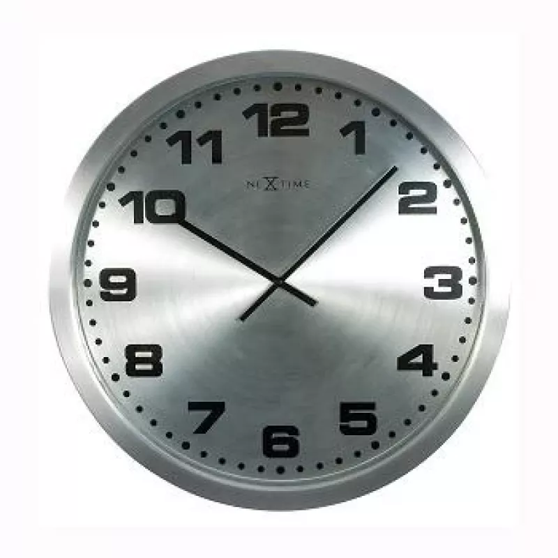 NeXtime orologio da parete 2906zw Mercure, Ø25 cm, argento