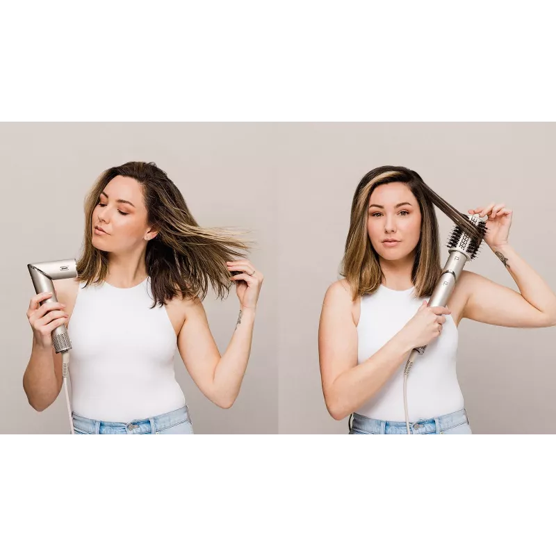 Shark FlexStyle 5-in-1 Air Styler e asciugacapelli con arricciacapelli automatici, spazzola piatta, spazzola ovale, bocchetta, diffusore, custodia, senza danni termici