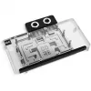 Waterblock per scheda grafica Alphacool Core RX 9070 XT Hellhound+ Transparent Chrome con backplate