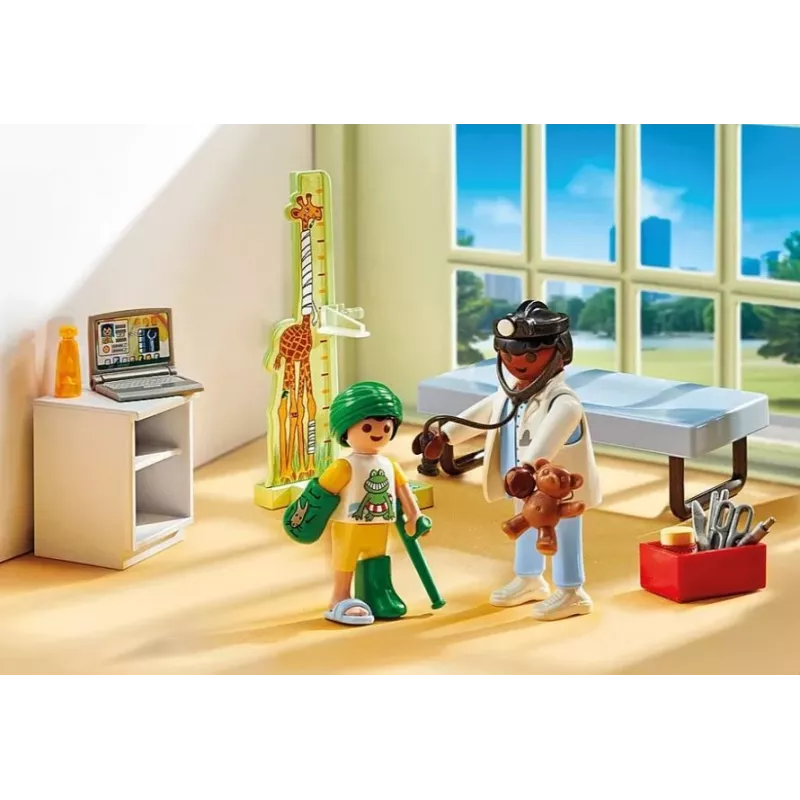 Set di personaggi Action Heroes 71619 pediatra con orsetto