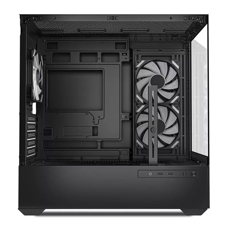 Sharkoon MK6 RGB Micro-ATX case per PC, nero, vetro temprato