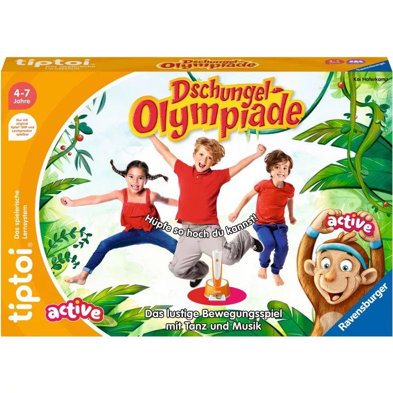 tiptoi ACTIVE Olimpiadi nella giungla, gioco da tavolo