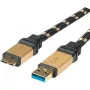 ROLINE Gold cavo USB 3.0, connettore maschio USB A - connettore maschio USB 3.0 Micro B 2,0 m (11.02.8879)