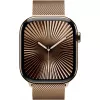 APPLE Watch Series 10 GPS + Cellular 46mm cassa in titanio oro con cinturino Milanese oro - S/M