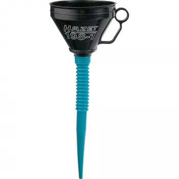 HAZET 198-1 - nero - blu - polipropilene (PP) - acciaio inox - olio motore - carburante - 16,5 cm - 480 mm - 146 g