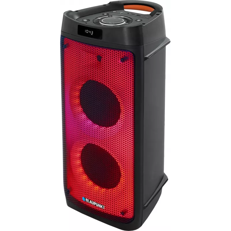 Sistema audio PLL FM USB/SD/BT 2xKaraoke FULL LED PartyBox