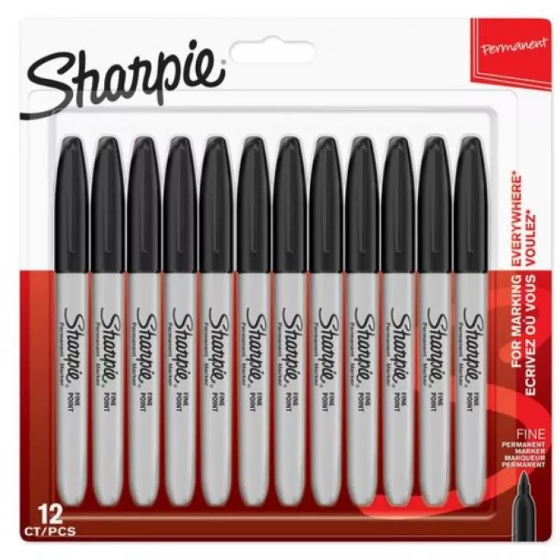 Marker Sharpie punta tonda fine PMKR BL12