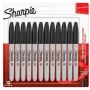 Marker Sharpie punta tonda fine PMKR BL12