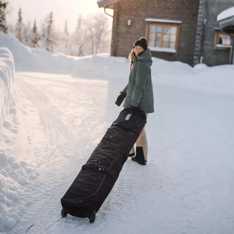 Thule 5176 Roundtrip Borsa snowboard con rotelle 165 cm nero