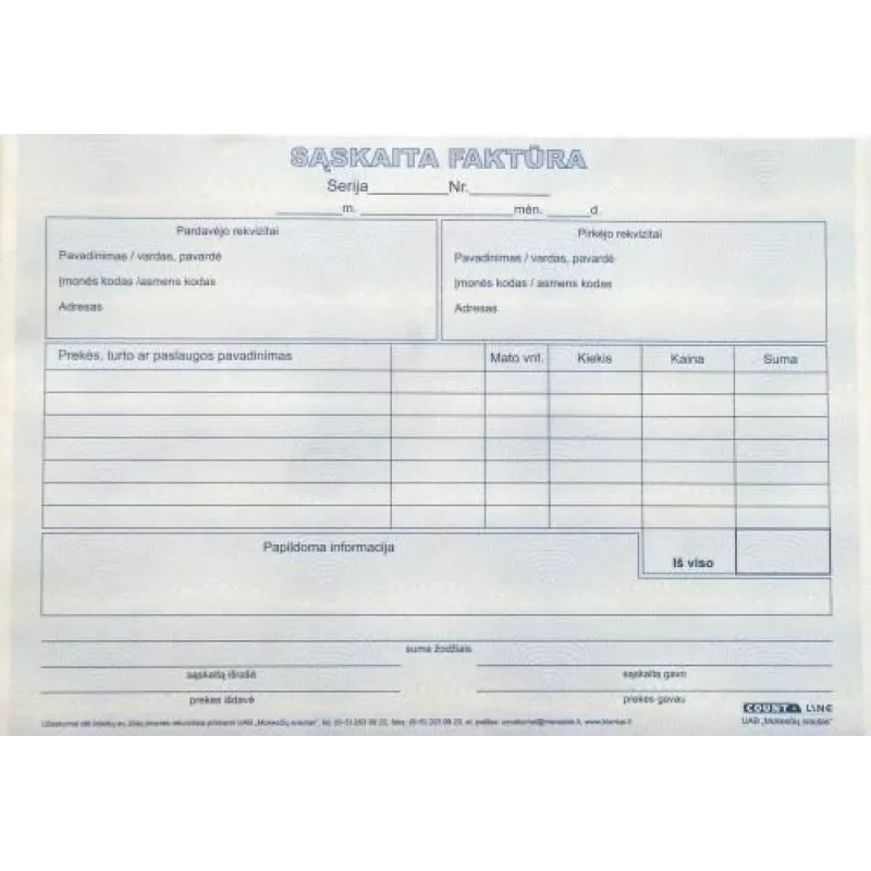 Fattura, A5, 2x50 0720-042