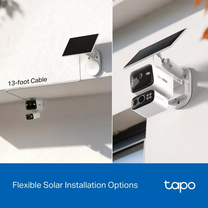 TP-Link Tapo C645D KIT, telecamera pan/tilt senza fili alimentata a energia solare, 3MP