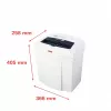HSM SECURIO C14 distruggidocumenti, taglio a strisce 3,9 mm, P-2, 14 fogli, ingresso 225 mm, cestino da 20 l