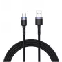 Cavo dati Tellur USB a Type-C LED treccia in nylon 1,2 m nero