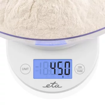 ETA | bilancia da cucina con ciotola | ETA577090000 Mari | divisione 1 g | tipo display LCD | bianco