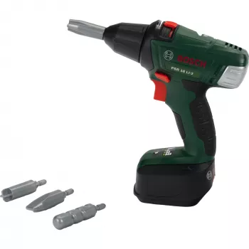 Theo Klein 8567 Bosch avvitatore a batteria | trapano avvitatore a batteria con punte girevoli e intercambiabili | luce e suono | dimensioni: