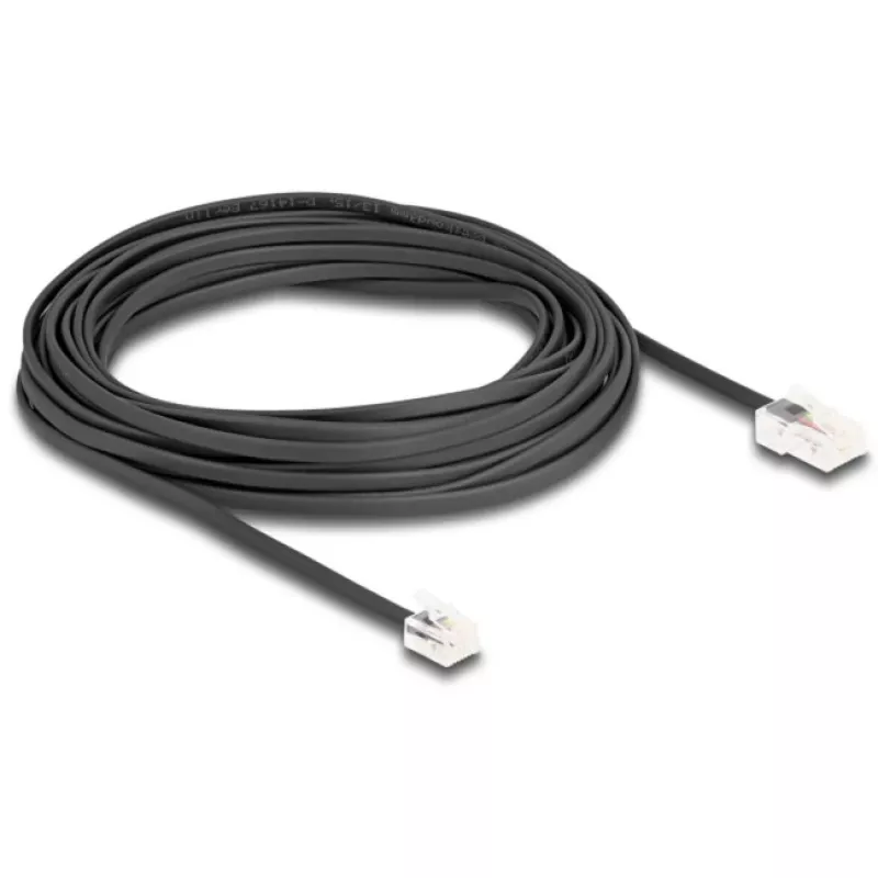 Cavo telefonico DeLOCK connettore maschio RJ45 a connettore maschio RJ11 nero 10 m