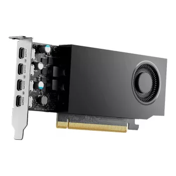 Scheda grafica PNY NVIDIA RTX A400, 4 GB GDDR6, 64-Bit, PCIe 4.0 x8, 4x DisplayPort 1.4a, raffreddamento attivo