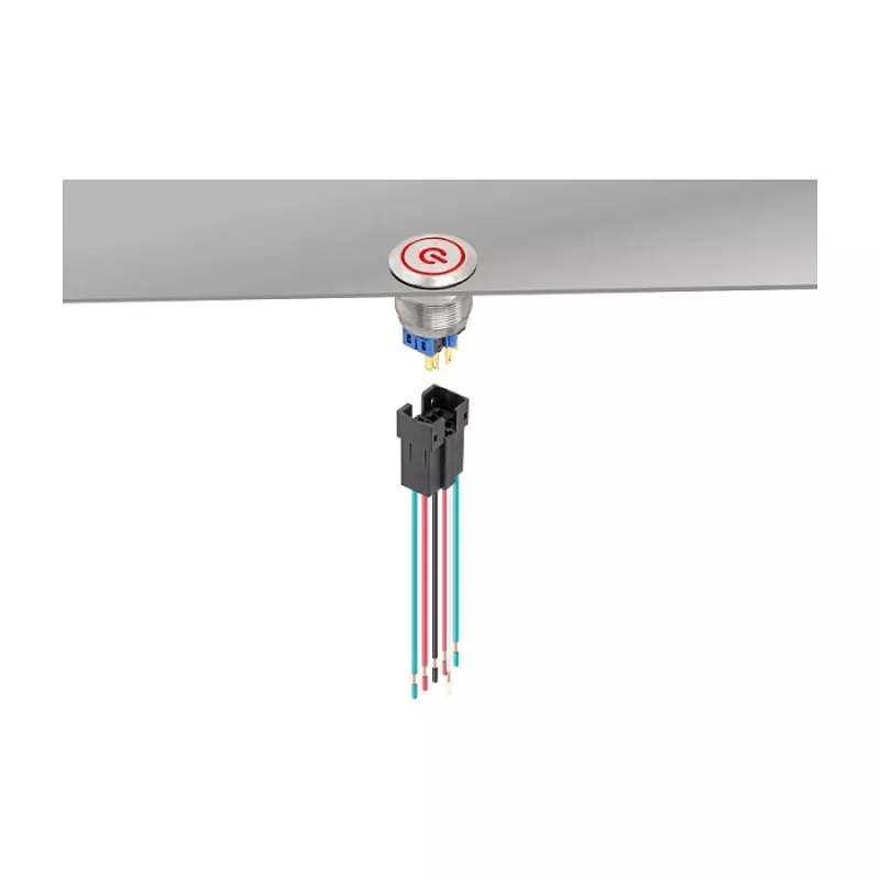 Delock 90790 Presa per pulsante o interruttore da 25 mm a 6 pin
