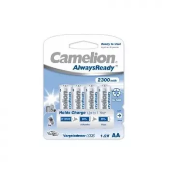 Camelion | AA/HR6 | 2300 mAh | batterie ricaricabili AlwaysReady Ni-MH | 4 pezzi