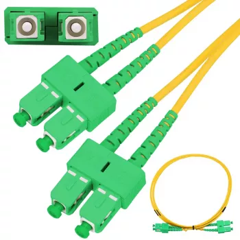 Cavo patch Extralink SC/APC–SC/APC monomodale duplex G.652D 3 mm, 3 m