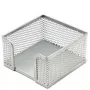 Portanotes Forpus, 9,5 x 9,5 cm, argento, metallo forato 1005-007