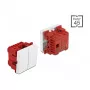 DeLOCK Easy 45 Interruttore a bilanciere doppio, 45 x 45 mm, bianco, 250 V AC 10 A