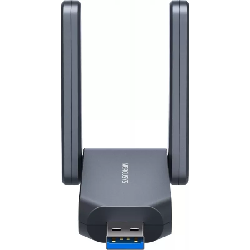 Adattatore USB wireless MERCUSYS MA37BEH — High-Gain Wi-Fi 7 (BE6500) compatibilità USB-C/USB-A