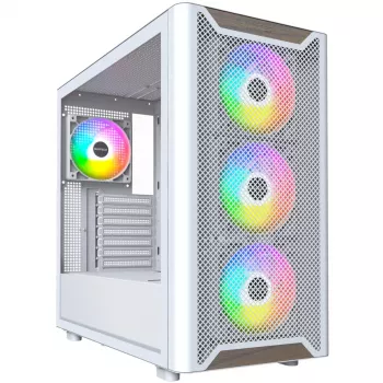 Montech XR Wood Midi-Tower bianco