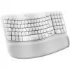 Tastiera Logitech Wave Keys con poggiapolsi imbottito wireless Bluetooth LE QWERTY bianco sporco (PAN)