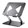 Supporto per laptop MEDIA-TECH MT2661 — regolabile in altezza, design pieghevole in alluminio per notebook fino a 17