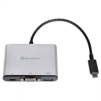 Adattatore video esterno SILVERSTONE CH7517 USB-C a VGA (Chrontel CH7517) connettore display esterno