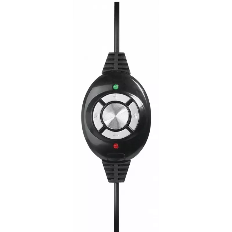 Cuffie MEDIA-TECH MT3573 con filo binaurali pieghevoli con microfono ad archetto, cavo 1,9 m, USB, nero
